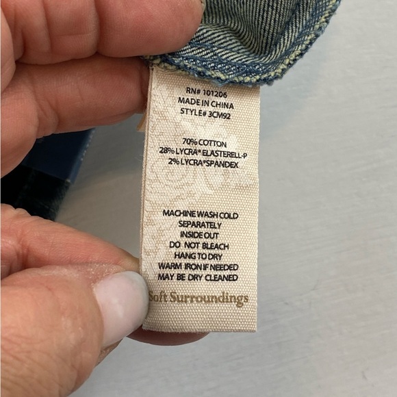 Soft Surroundings The Ultimate Leggings Jeggings Pull On Boot Cut Jeans Sz PXS‎ - Picture 7 of 9